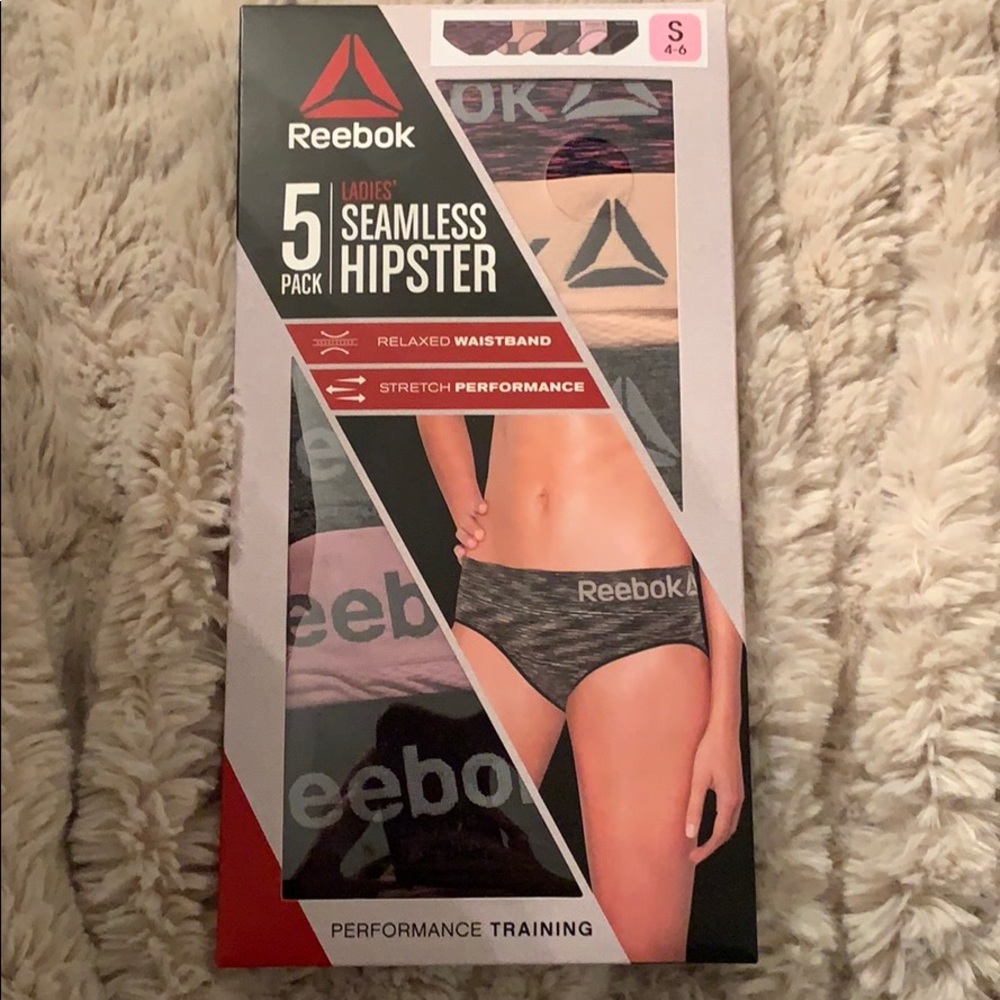 Reebok ladies’ seamless hipster 5 pack underwear